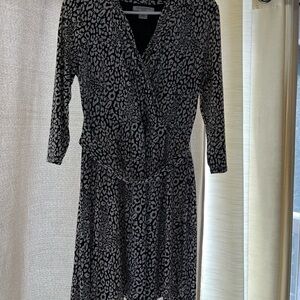 Liz Claiborne Black and White Animal Print Dress